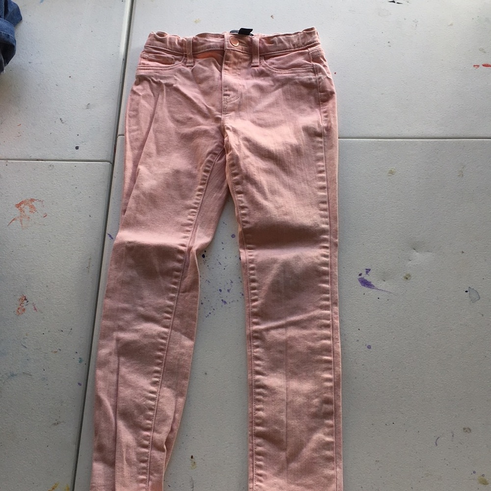 Pink pastel jeans for girls.